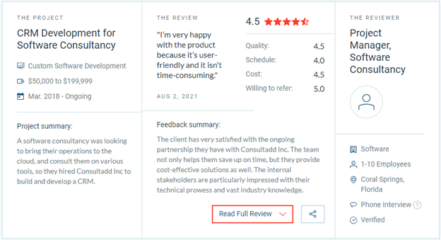 Consultadd on Clutch: We Receive New Reviews on Clutch 2 image